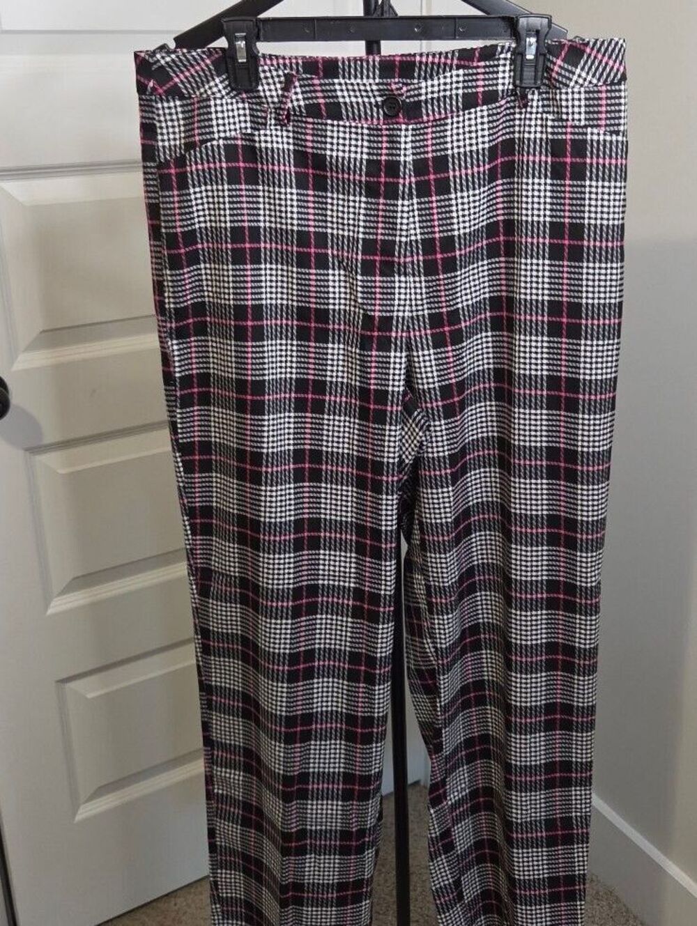 Ashley Stewart Women's Plaid Dress Pants w Belt Loops Size 14